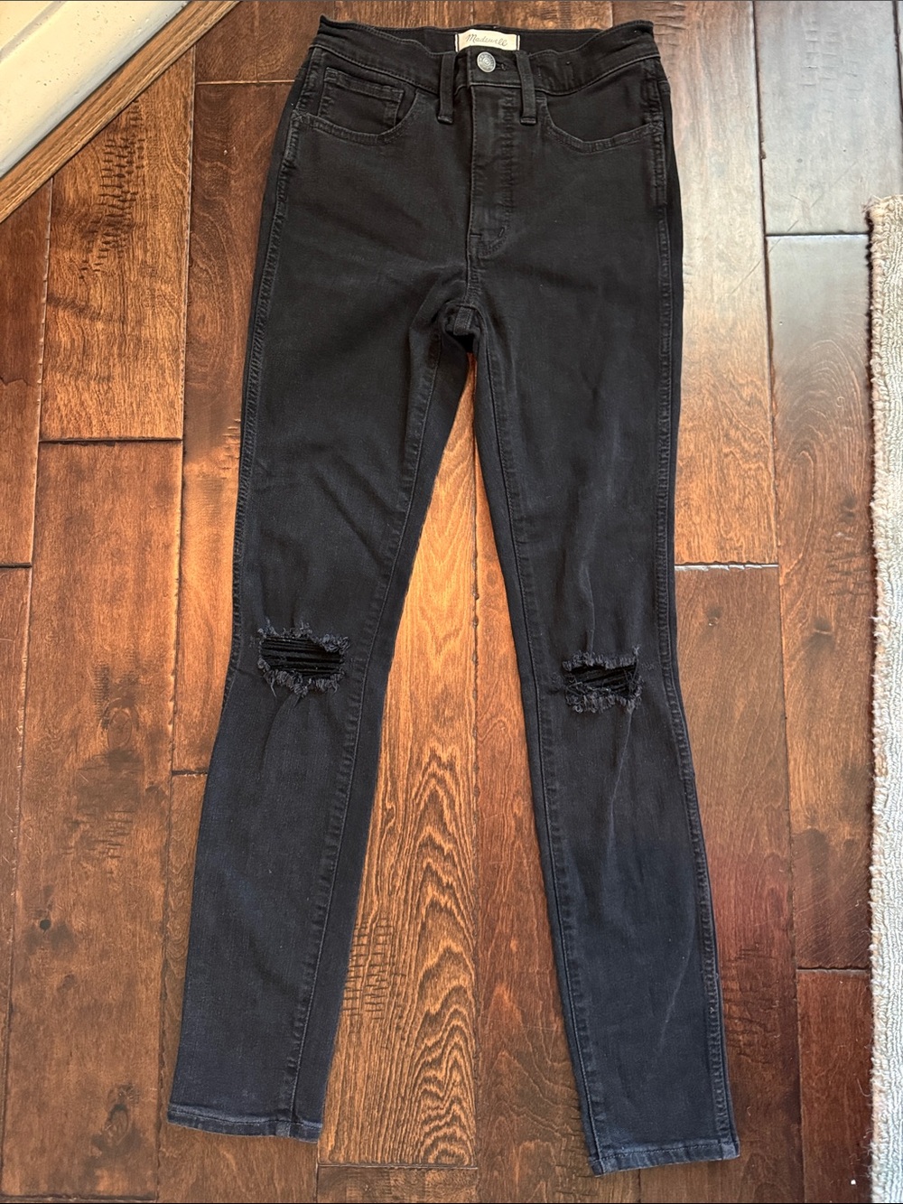 Madewell 10” Roadtripper Women black jeans size 24